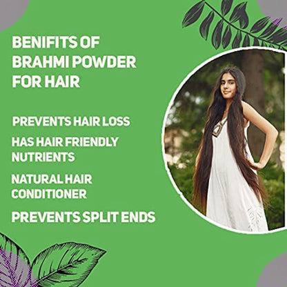 AmazerCare Brahmi Powder for Hair Growth & Skin Care